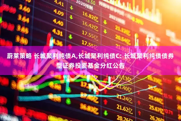 蔚莱策略 长城聚利纯债A,长城聚利纯债C: 长城聚利纯债债券型证券投资基金分红公告