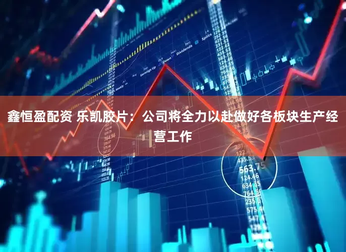 鑫恒盈配资 乐凯胶片：公司将全力以赴做好各板块生产经营工作
